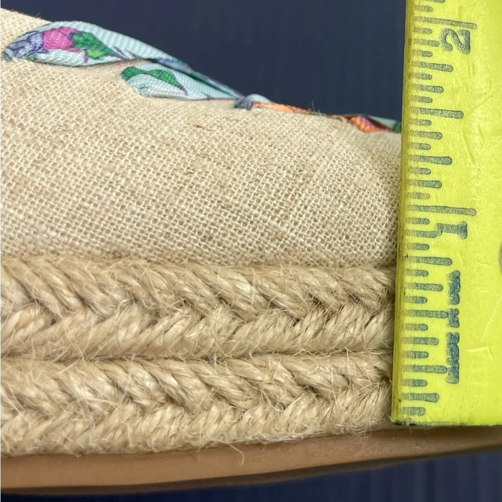 New Crown & Ivy Natural Lawndale Wedge Espadrille Wedge Size 10